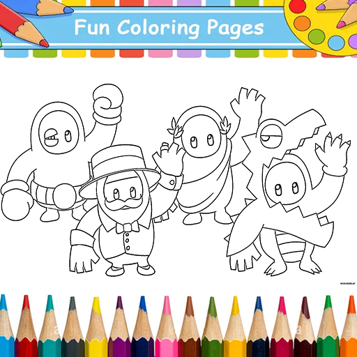 Fall Guys Coloring Book Mod