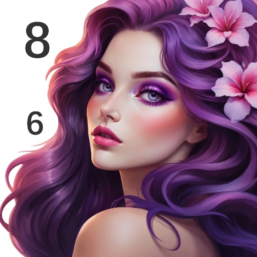 Beauty Color by number game Mod